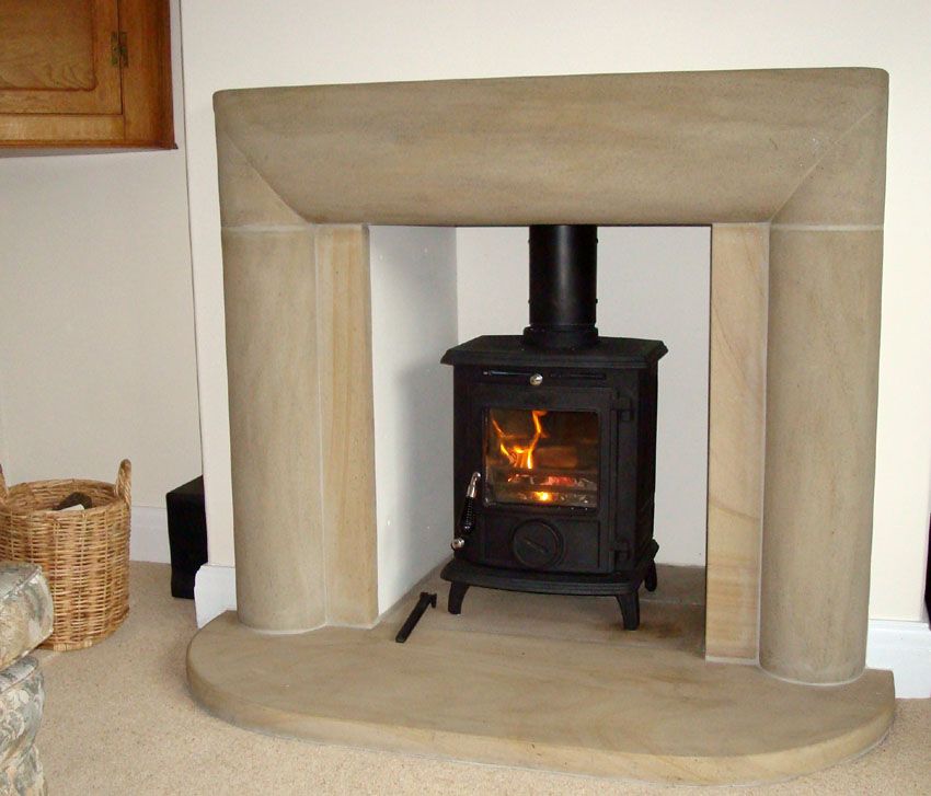 Sandstone fireplace Yorkshire